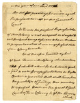 Letter from William Smith, 1781