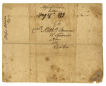 Ship manifest, 1799 by Moses Allen
