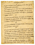 Letter from Francois de Salignae by Francois de Salignae