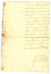 Letter from Rubrica de Felipe IV, 1663 by Philip IV King of Spain