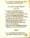 Ad Magnvm Britanniarvm Regem.
