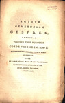 Agtste gemeenzaam gesprek by Cornelis de heer van Jaarsveld Witt and Abraham Sr. Blussé