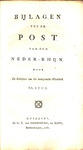 Bijlagen tot de post van den Neder-Rhijn ...door de schrijvers van het meergemelde weekblad. by Pieter 't Hoen and Gijsbert Tieme van active Paddenburg