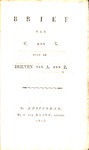 Brief van C. aan X. over de brieven van A. aan Z.