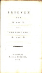 Brieven van B. aan Y. over den brief van A. aan Z. by H. W. (Hendrik Willem) Tydeman and A. en J. Honkoop (Firm)