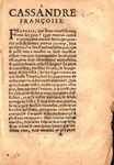 Cassandre Francoise
