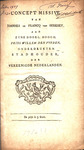 Concept missive van Joannes Le Francq van Berkhey, aan Zyne Doorl. by Johannes le Francq van Berkhey