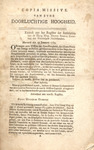 Copia missive van Zyne Doorluchtige Hoogheid by William V Prince of Orange