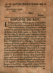 Copie du memoire presente a Sa Majeste Tres-Chretienne par Monsr. Skelton Envoye ... Avec la reponse de Sa dite MajesteTres-Chretienne a ce memoire. by Bevil Skelton