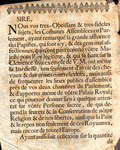 L'Adresse Que les Communes Assemblées en Parlement ont presentée au Roy d'Angleterre à Kensingthon. by Great Britain Parliament House of Commons and Great Britain Sovereign (George I)