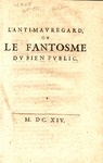 L'anti-mavregard, ov, Le fantosme dv bien pvblic.