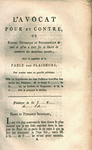 L'avocat pour et contre, ou, Resumé historique et philosophique de tout ce qu'on a écrit sur la liberté du commerce des munitions navales : suivi du jugement des plaideurs. by Antoine Marie Cerisier