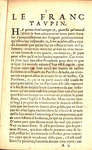 Le franc tavpin : les abuseurs ingrats au Dieu de la nature. Et à mon Roy Henry, & à sa geniture, se façonnent des-jà vn reformé Iupin: