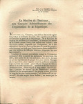 Le Ministre de l'intérieur, aux citoyens administrateurs des départemens de la république : by France Ministère de l'intérieur and Jules François Paré