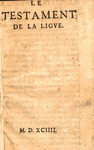 Le Testament de la Ligve.