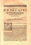 Lettre de Iacqves Bon-Homme Paysan de Beauuoisis à messeigneurs les Princes retirez de la Cour. by Jacques paysan de BeauvoisisBonhomme and Jean active Brunet
