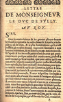 Lettre de Monseignevr Le Dvc de Svlly : av Roy. by Maximilien de Béthune duc de Sully