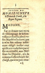 Lettre de Monseignevr le Prince de Condé, a la Royne regente. by Henri II de Bourbon prince de Condé and Marie de Médicis Queen consort of Henry IV, King of France