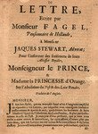 Lettre Ecrite par Monsieur Fagel by Caspar Fagel and James Heer Fagel Stewart