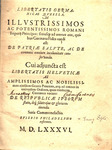 Libertatis Germanicae Qverela : Ad Illvstrissimos Ac Potentissimos Romani Imperij Principes by Nicolas Barnaud