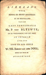 Lierzang voor hunne ed. groot mogenden… by Johannes le Francq van Berkhey