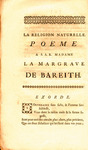 Poemes sur la religion naturelle, et sur la destruction de Lisbonne par M. de Voltaire by Voltaire