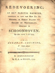 Redevoering, op het plegtig dankuur, by Abraham Bruining