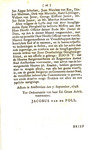 Regtvaardige bestraffing aan de mislyde borgeren van de Wyk N° 11.