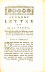 Seconde lettre de M. de Pinto, à l'occasion des troubles des colonies, : contenant des réflexions politiques sur les suites de ces troubles, & sur l'état actuel de l'Angleterre. by Isaac de Pinto and Pierre Frédéric Gosse