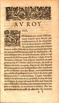 Seconde lettre de Monsievr de Vendosme, av roy : avec vne lettre à le Royne. by César de Bourbon duc de Vendôme and Louis XIII King of France