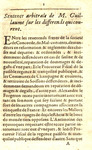 Sentence arbitrale de Maistre Guillaume sur les differends qui courent. by Guillaume Maître
