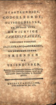 Staatkundige, Godgeleerde, Huyshoudelyke, en vooral zeer gewichtige Zamenspraeken, by Johannes le Francq van Berkhey