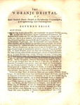 'T Oranje drietal, of, Bybel-oudheid-staats-oordeel en berispkundige, uitspanningen, op de tegenwoordige tyds-omstandigheden. Waar in word aangeweezen: by Johannes le Francq van Berkhey