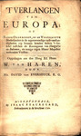 t Verlangen van Europa, of, Zedig onderzoek, of de vereenigde Nederlanden by David van Eversdyck