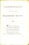 Triumph-zang voor de Fransche natie.