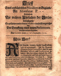 Umständliche Nachricht von der wahren Beschaffenheit der jetzigen Veränderungen in Engeland, Bestehend in einem Briefe eines auslandischen Ministers in Engeland by Abel Boyer and Robert Earl of Orford Walpole