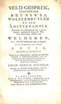 Veld-Gesprek, Tusschen by Nicolaas Hoefnagel and Gerrit Andries Willemsz