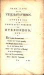 Vrye zang voor vrye Batavieren, of opwekking aan Neerlands burgers en overheden by Pieter Vreede