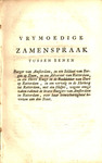 Vrymoedige Zamenspraak