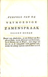Vrymoedige Zamenspraak