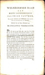 Welmeenende raad aan mijne landgenooten van beide partijen, om door vereenigde pogingen een einde aan de revolutie te maken : by Philippus Verbrugge