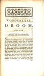 Wonderlijke droom, van een Amsterdammer, geparenteerd aan een Friesche-famille, en hebbende een neef wonen te Alkmaar, gedroomd op St. Nicolaas-nagt, a° 1781.