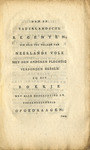 Zakboek van Neerlands volk : voor patriotten, antipatriotten, aristokraten en prinsgezinden door Demofilus; by Hendrik de Haas and Franz Georg Christoph Rütz