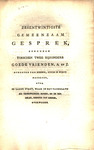 Zesentwintigste gemeenzaam gesprek, gehouden tusschen twee bijzondere goede vrienden, A. en Z. by Cornelis de heer van Jaarsveld Witt and Abraham Sr. Blussé