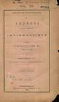 American nationality : an address delivered before the Irving Society of the College of St. James, Md., June 11th, 1856 by Philip Schaff and M. Kieffer & Co.