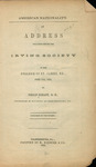 American nationality : an address delivered before the Irving Society of the College of St. James, Md., June 11th, 1856 by Philip Schaff and M. Kieffer & Co.