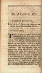 An address occasioned by the late invasion of the liberties of the American colonies by the British Parliament : delivered in Charlestown, South Carolina. by William Tennent and William and Thomas Bradford (Firm)