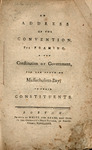 An address of the Convention, for framing a new constitution of government, for the state of Massachusetts-Bay, to their constituents