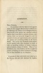An address to the quarterly, monthly and preparative meetings and the members thereof : composing the Yearly meeting of Friends, held in Philadelphia by John, Jackson and Philadelphia Yearly Meeting of Friends (Hicksite). Committee on Slavery.