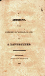 An address, to the freemen of Rhode-Island. By a landholder. by Elisha Reynolds Potter and Herald Office (Providence R.I.)